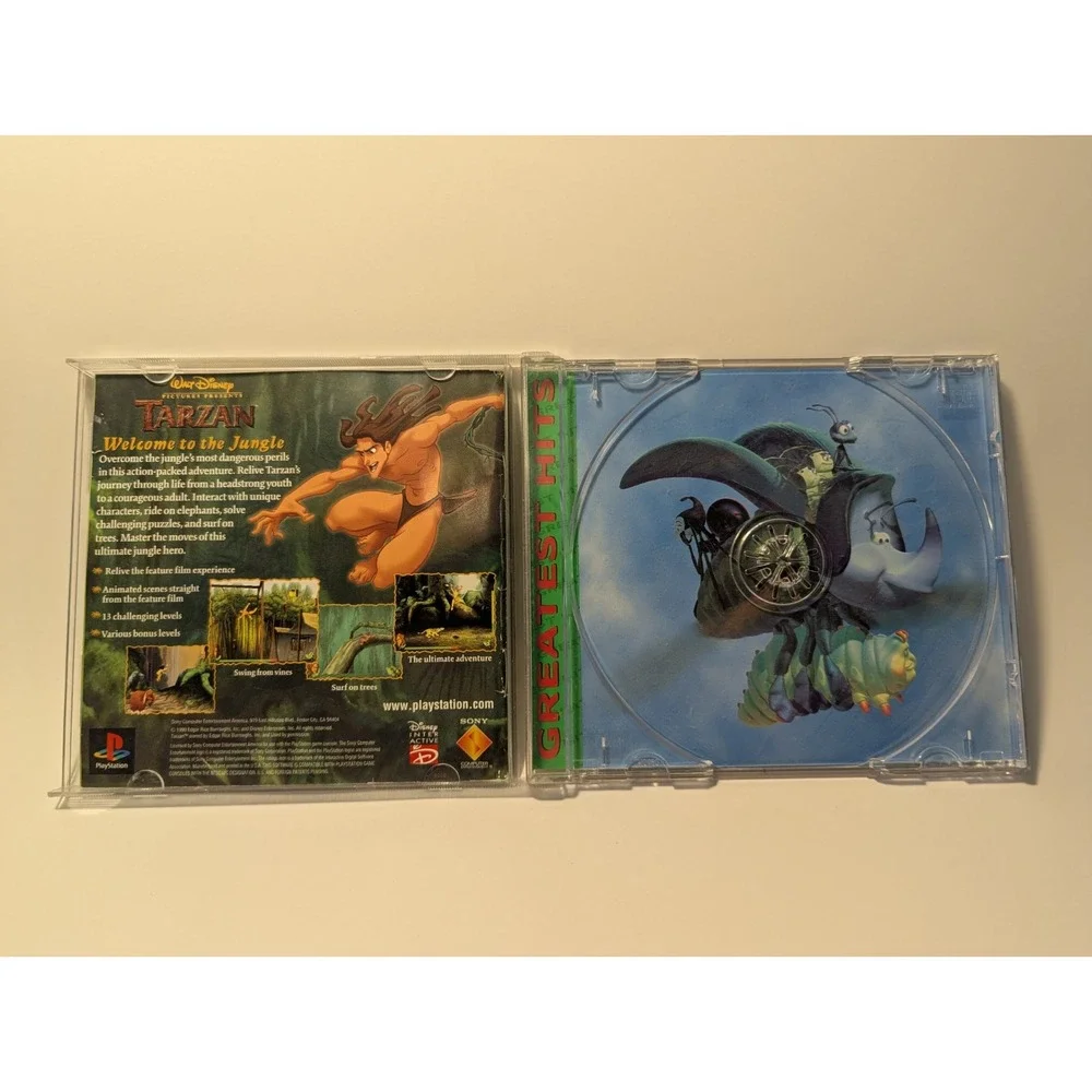 A Bug's Life (Sony PlayStation, 1998, pre-owned) CASE & MANUAL ONLY